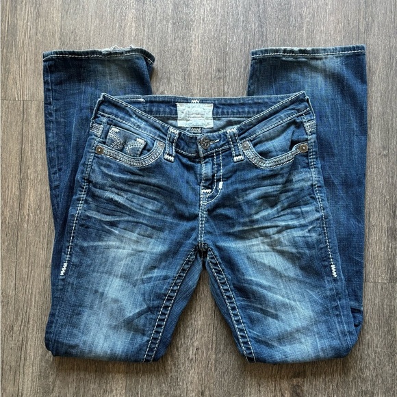 Big Star Medium Blue Straight Leg Jeans - Picture 1 of 7
